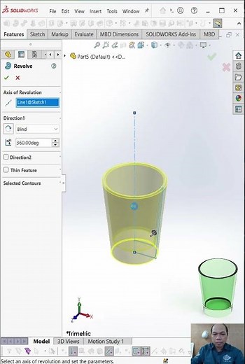 How to Create Short Glass by Solidworks