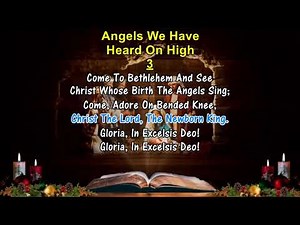 ANGELS, WE HAVE HEARD ON HIGH - James Chadwick (1860) Christmas Hymn With Church Organ Accompaniment