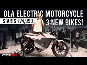 Ola Roadster electric motorcycle range starts at ₹75,000 | PowerDrift QuickEase