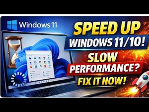 Windows 10/ 11 Slow Performance Fix 🔧 Make Your PC Faster || Fix slow laptop problem 2026