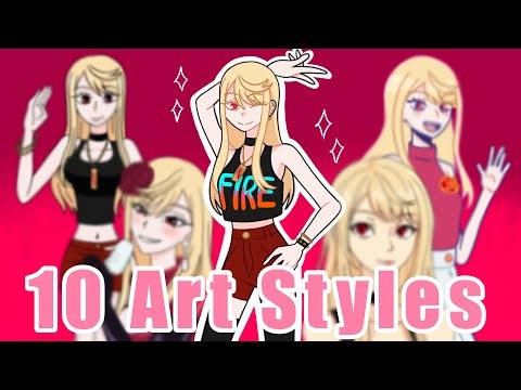 10 Art Styles Challenge with My Character!