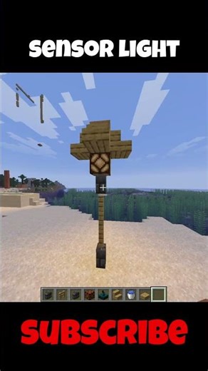 Sensor Light Minecraft 😝⚔️ #shorts #viral #minecraftshorts #minecraft