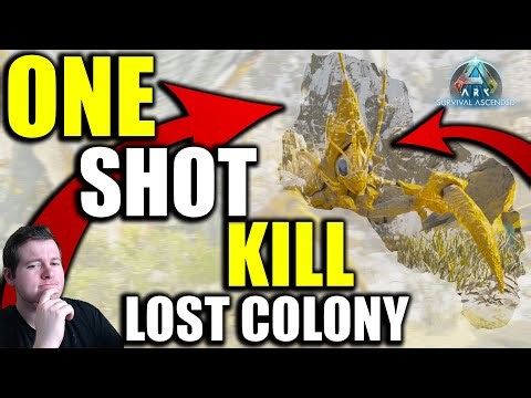 LOST COLONY: Fabricated Crossbows Are BROKEN! Kill Any Dino FAST With This New Weapon - Ark Ascended