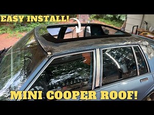 1989 Box Chevy Build! Ep.8 I put a Mini Cooper Roof on my Caprice! VERY EASY!