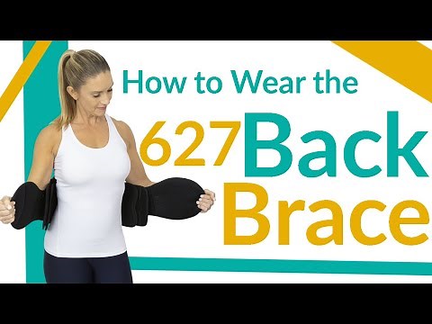 How to Wear the 627 Back Brace - SUP2048
