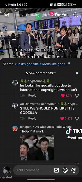 Run — It's Godzilla: Funny Japan Godzilla Clip