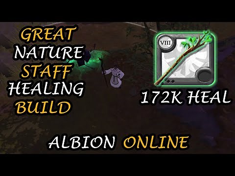 Great Nature Staff Healing Build - 172K HEAL - Albion Online (Arena)