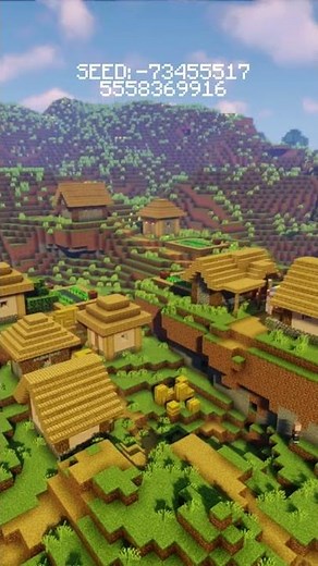 5 NEW VILLAGE SEED MINECRAFT 1.18.1 #Shorts