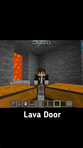 Lava Door In Minecraft🔥(Voca Na Mira) #minecraft #shorts