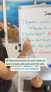 1.5K views · 4.4K reactions | The best 2-in-1 pre+probiotic on the market!  Use my code to save you $ on your first month of Seed. | imjustwasim | Facebook