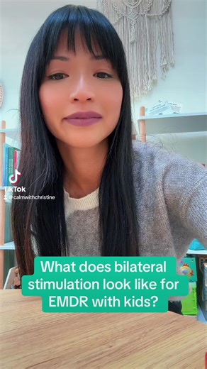 What does bilateral stimulation in EMDR therapy look like for kids? Playful! Colorful! & Fun! What do you think? #emdr #emdrtherapy #emdrtherapist #childtherapist