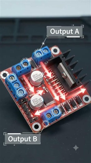 L298N Motor Driver Explained Simply ⚡|Pinout, Power Supply & Motor Connections 🚗#shorts#motordriver