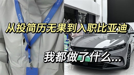 从投简历无果到比亚迪测试工程师Software Testing Engineer，工作一年后发现，学历只是门槛，经验和认知更重要...