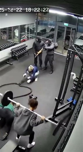 Masked Bandits Stormed the Gym… and Everyone PANICKED! 😱🏃‍♀️💨