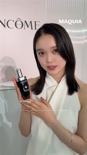 ランコム ジャパン アンバサダーに就任した #髙石あかり さんに直撃🤍ランコムでお気に入りのアイテムは？ギフトに贈りたいアイテムは？など質問にお答えいただきました✨ぜひ最後までご覧ください🍑#ランコム #lancomeskincare