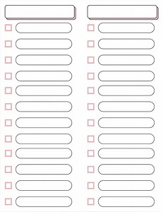Editable Blank Check List *download & Print* - Etsy Australia