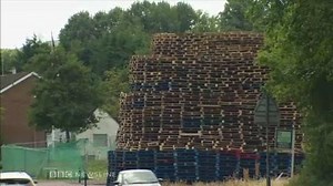 149K views · 263 reactions | Belfast City Council is trying to get a High Court injunction to try to reduce the height of an 11th night bonfire. The legal action to get contractors onto Bloomfield Walkway is necessary as the land is owned by a Stormont Department. The bonfire is said to be dangerously close to homes and trees and fails to follow guidelines by the Northern Ireland Fire and Rescue Service. Dan Stanton reports. | BBC Newsline | Facebook