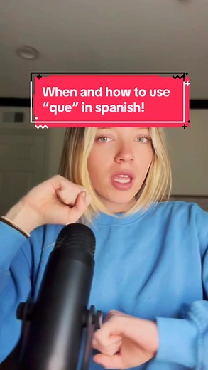 How else can we use “que” in spanish??? Any other words you would like me to explain? Drop down below⬇️⬇️⬇️ #learnspanish #spanishgrammar #spanishvocab #spanishspeaker #spanishlearner #spanishclass #spanishpractice