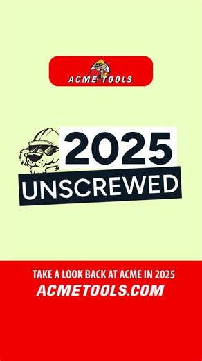 1K views | Acme Unscrewed: The results are in! 2025 was a massive year in the workshop, and we’re pulling back the curtain on the stats, the gear, and the growth that defined it all. Watch the full breakdown to see if your favorite tools made the leaderboard!   What was your personal "Tool of the Year"? Let us know in the comments! #acmetools #acmeunscrewed #wrapped2025 #milwaukeetool #dewalt #makita #packout #constructionlife #newtool #workhard | Acme Tools | Facebook