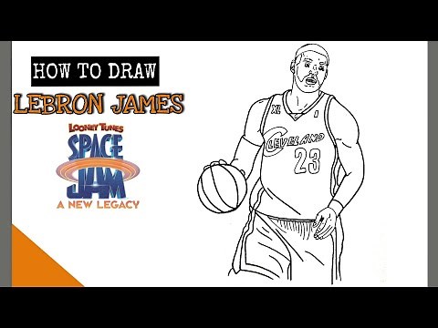 How to draw Lebron James SPACE JAM: A New Legacy | Tune Squad
