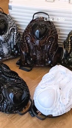 Fashionable and Unique Shaped Backpack Designer Cool Backpack Retro Warrior Street Punk Style Unisex