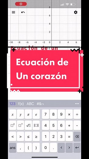 Fórmula Matemática para Crear un Corazón en Geogebra