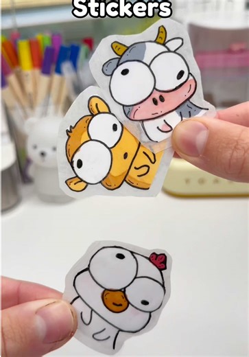 DIY Cute Stickers for Paper Crafts