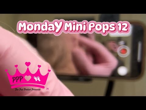 Monday Mini Pops 12- Pimple Popping compilation with behind the ear extractions