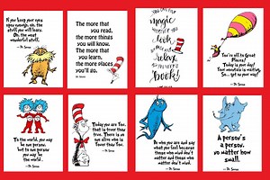 Dr. Seuss Printable Stationary: Storybook Quotes (PDF & PNG) - Etsy