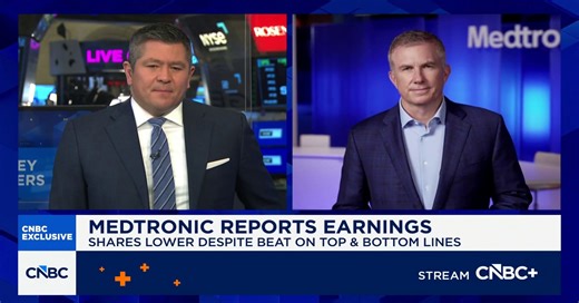 Medtronic CEO on earnings: Reduced tariff impact to $185M despite much higher estimates