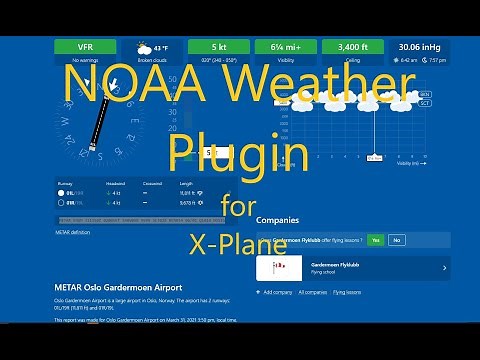 X-Plane NOAA Weather Plugin Nor sub