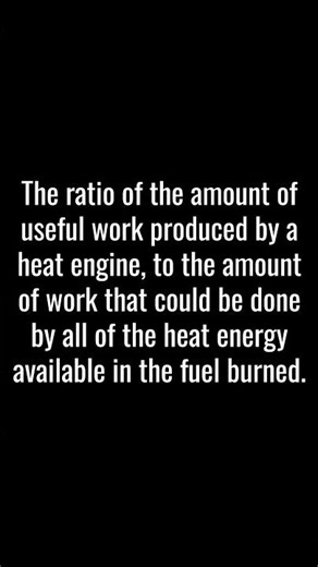 THERMAL EFFICIENCY