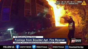 New footage of rescue in massive Boulder apartment fire on Pearl St.