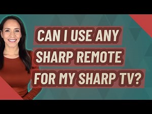 Can I use any sharp remote for my Sharp TV?