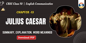 Julius Caesar Summary Class 10, Notes, Explanation, Difficult Words