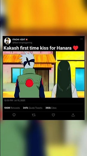 Kakashi First Kiss😳 Romantic Moment | Naruto Love Story #naruto #anime #rika #seventhhokage #shorts
