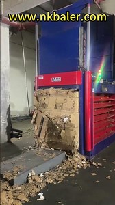 Manual tie waste cardboard box Baling Press Machine #baler #machine #baling #recycling