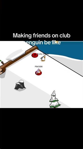 Meeting friends be like on club penguin