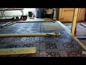 David that's me building a deck with plastic pallets part 2