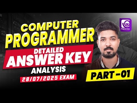COMPUTER PROGRAMMER | SYSTEM ANALYST & MANAGER | DETAILED ANSWER KEY ANALYSIS | KERALA PSC | PART 01