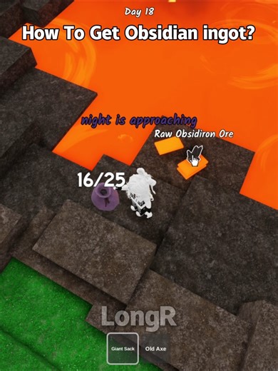 How To Get Obsidian ingot? #roblox #99nightintheforest #longr #usa | LongR