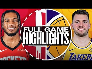 HOUSTON ROCKETS vs LOS ANGELES LAKERS | FULL GAME HIGHLIGHTS | April 11, 2025 [1080p]