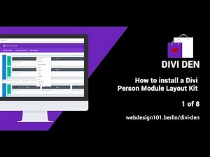 How to Use: Divi Person Module Layout Kit 1of 8