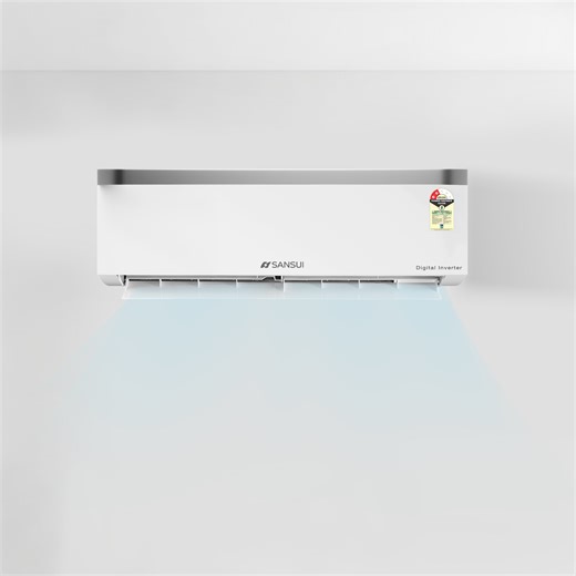 Sansui 1.5 Ton 2 Star Fixed Speed Split  AC with Zen Cool, 5-In-1 Convertible Mode, 4-Way Swing, 100% Copper Tubing & Blue Fin (JSP182FSCG)
