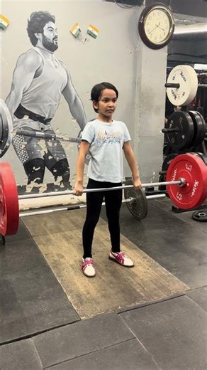 Weightlifting kid