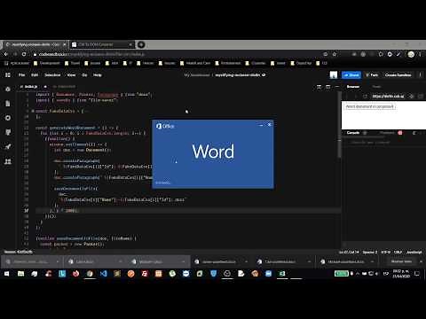 Create dynamic word documents using DOCX.js, file-saver and data from an EXCEL or JSON