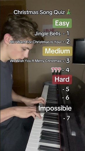 Christmas Song Quiz 🎄#piano #christmas