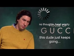 adam driver being annoyed by interviewers for 5 minutes and 46 seconds straight