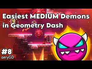 easiest MEDIUM demons in geometry dash [4K]