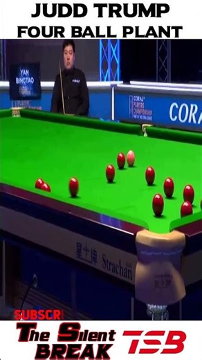 Judd Trump'S Incredible Four Ball Plant!! The Silent Break #snooker